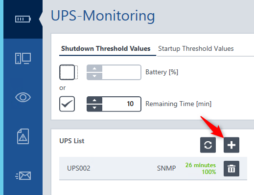 UPS-Monitoring Add New UPS